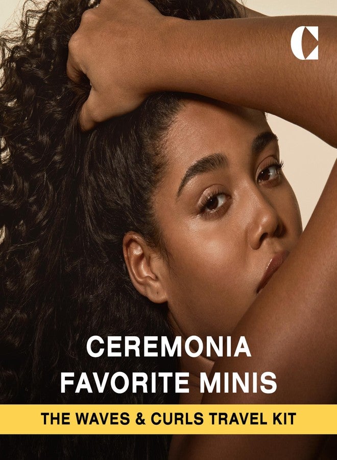 Ceremonia The Waves & Curls Travel Kit Mini Set Ultimate Hair Wellness Bundle for Textured Hair - Image 2