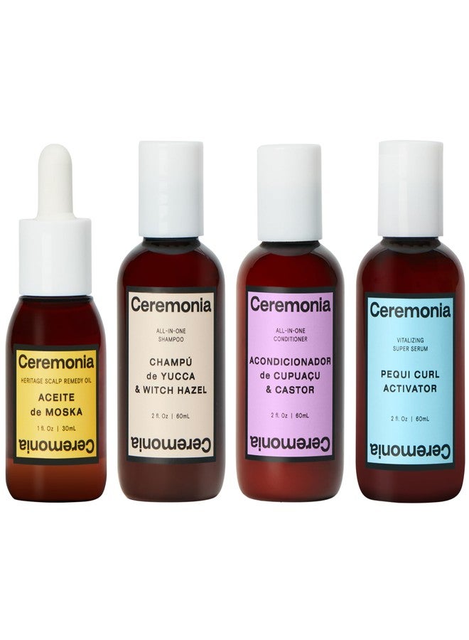 Ceremonia The Waves & Curls Travel Kit Mini Set Ultimate Hair Wellness Bundle for Textured Hair - Image 1