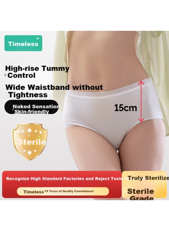 Sometimes Disposable High Waist Milk Silk Sterile Travel Daily Disposable Unwashed Maternity Independent Packaging Shorts 5 Pack L - Image 1