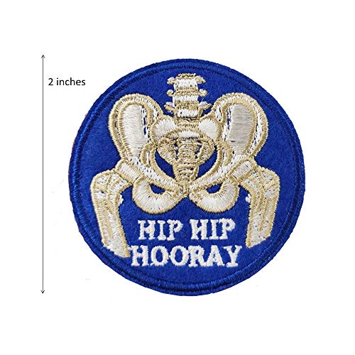 Cute-Patch Hip Hip Hooray Embroidered Iron on Patch Funny Meme Hat Pin DIY - Image 2