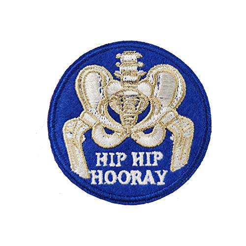Cute-Patch Hip Hip Hooray Embroidered Iron on Patch Funny Meme Hat Pin DIY - Image 1