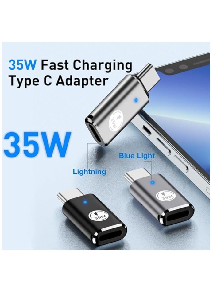 erorex iPhone 15/15 Pro Max USB C to Lightning Adapter, 3Pack 35W Lightning Female to USB C Male Adaptor Fast Charging lightning to USBC Charger Converter for iPhone 15/15 Plus/15 Pro Max with Blue Light  - Image 4