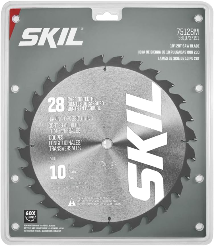 SKIL 10" 28T Saw Blade for Model TS6307-00/ MS6305-00-75128M - Image 1