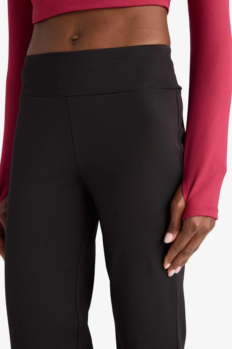 Defacto  Flare Fit Wide Leg Standard Length Scuba Diving Sports Sweatpants for Women | Best Price UAE