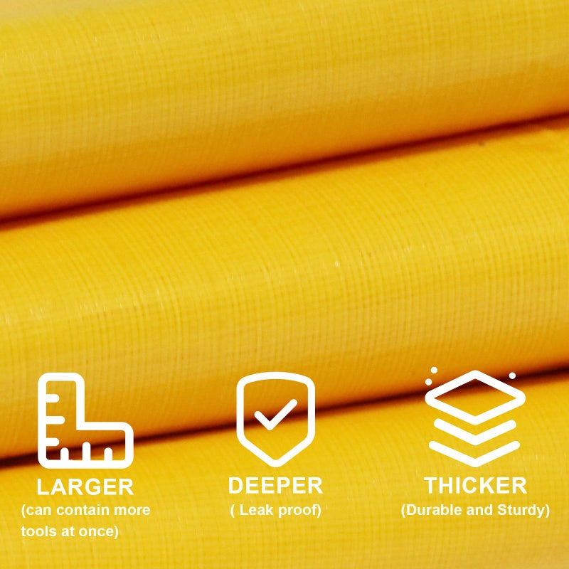 Azureblue 30 "" X 30 "" Large Plant Repotting Mat For Indoor Plants Potting Soil  Foldable Waterproof Plant Repotting/Potting Tray  Portable Potting Mat Gardening Tray For House Plants (Medium 30 X 30 "" (Orange)) - Image 3