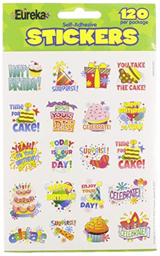 Eureka Birthday Stickers, Theme (655062) - Image 2