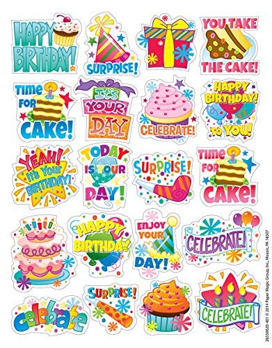 Eureka Birthday Stickers, Theme (655062) - Image 4