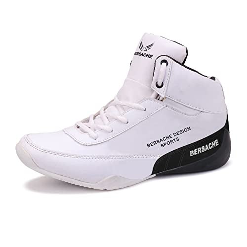 BERSACHE Premium Sports,Gym, Trending, Stylish Running Shoes For Men (White),8 UK - Image 3