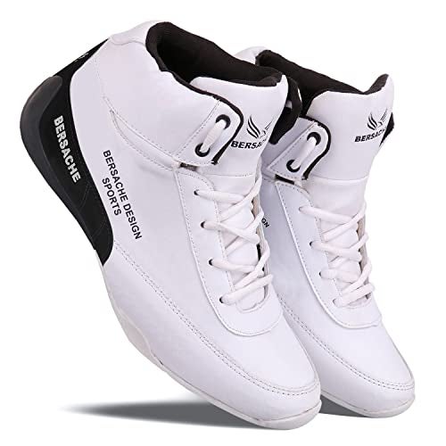 BERSACHE Premium Sports,Gym, Trending, Stylish Running Shoes For Men (White),8 UK - Image 4