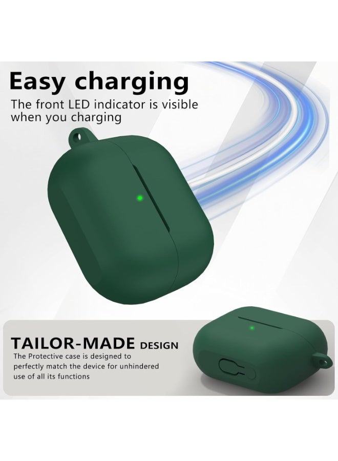 Samsung Galaxy Buds 3 / Buds 3 Pro Protective Case Cover with Cleaner Kit – Soft Silicone with Carabiner - Image 3