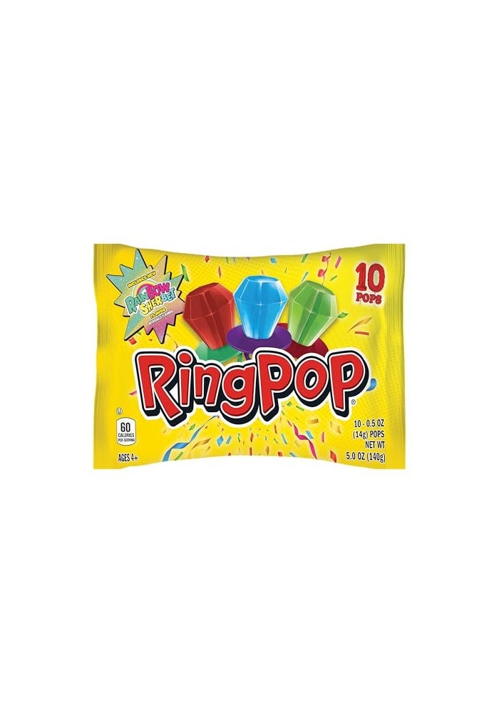 Ring Pop Individually Wrapped Bulk Lollipop Variety Pack  10 Count Lollipop Suckers wAssorted Flavors  Fun Candy for Birthdays and Celebrations - Image 1