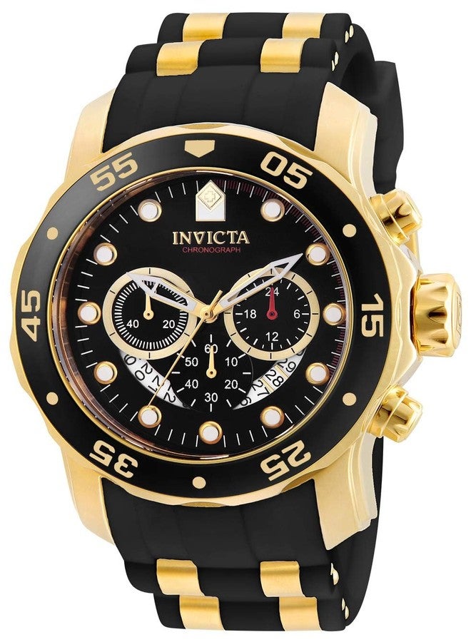 Invicta Mens Quartz Watch, Analog Display and Rubber Strap 6981 - Image 1