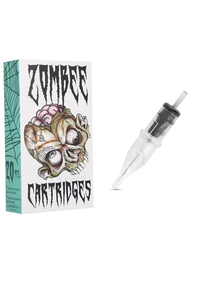 BISIBITA2 - Zombee Disposable Tattoo Needle Silicon Cartridge 20Pcs (1205RL) - Image 1