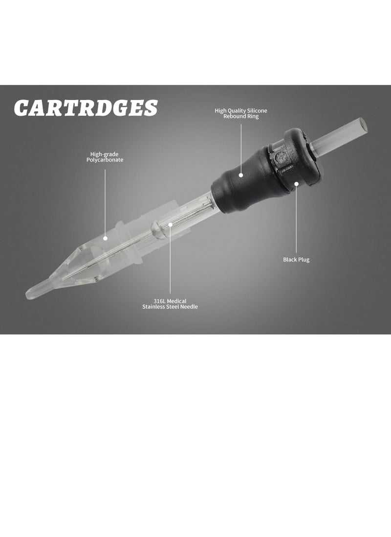 BISIBITA2 - Zombee Disposable Tattoo Needle Silicon Cartridge 20Pcs (1205RL) - Image 1