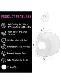 Hemiza Jawline Exerciser Jaw, Face, And Neck Exerciser - Define Your Jawline, Slim And Tone Your Face, Look Younger And Healthier - Helps Reduce Stress And Craving (Multi)  - Image 5