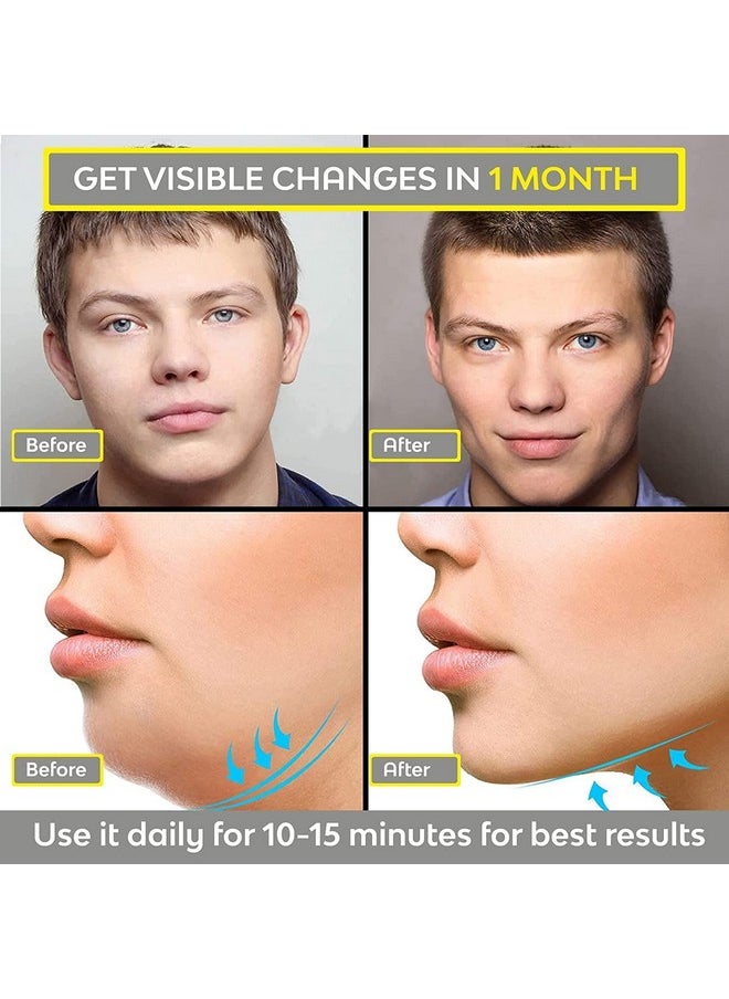Hemiza Jawline Exerciser Jaw, Face, And Neck Exerciser - Define Your Jawline, Slim And Tone Your Face, Look Younger And Healthier - Helps Reduce Stress And Craving (Multi)  - Image 3