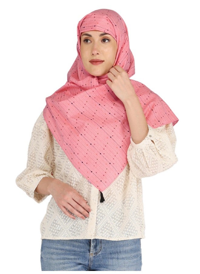 Switchon Multi Use Poncho Style Scarf with Buttons, Feeding Apron Breathable for Pre & Post Pregnancy Nursing Cover for Breastfeeding Free Size (72inch x 22inch) (Peach_Multi_color) - Image 1