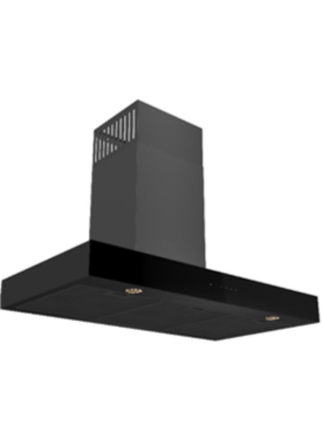 Thomson 90cm T-Design Chimney Hood – Matt Black, 1000 m³/h Suction, Touch Control