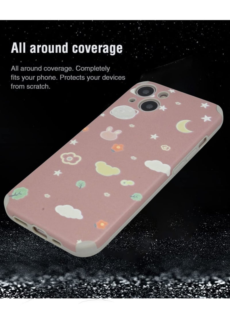 Generic - iPhone 13 Case Cute Pattern Design Camera Lens Protection & Shockproof Flexible Soft Unique Silicone Protective Phone Case Shell Cover For Apple iPhone 13 - Image 1