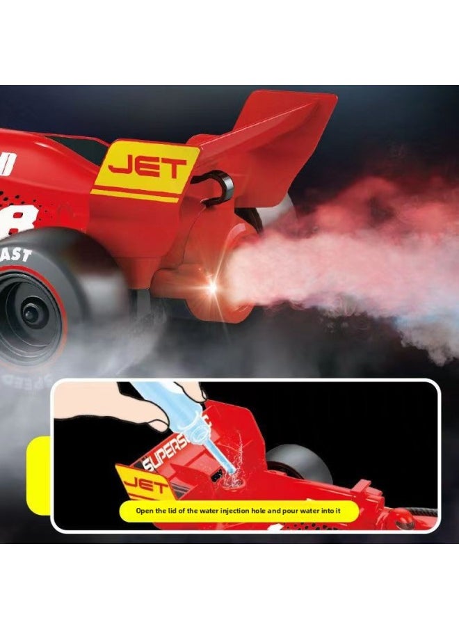 Generic F1 Spray Remote Control Car Children's Toy Car Boy Rc Racing Off-road Four-wheel Drive Drift Stunt Remote Control Car-Color:F1 Racing ( 21cm ) Red 1 Set Of Batteries  - Image 5