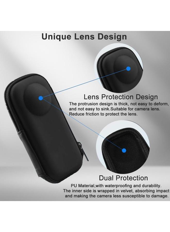 S-TOP Case For Insta360 X3 / ONE X / X2 Thumb Camera Body Cover PU Protective Storage Bag - Image 3