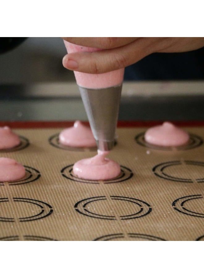 Kasmoire 9 Pcs Round Piping Tip,Macaron Piping Tip,Cake and Cookie Decorating Plain Tube Set - Image 5
