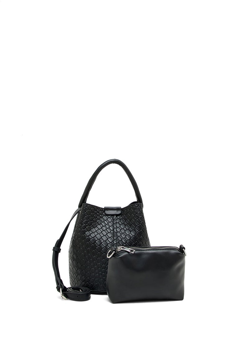 Ginger Textured Shoulder Bag with Strap  - Image 1