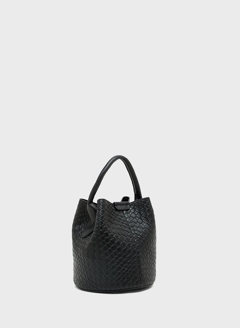 Ginger Textured Shoulder Bag with Strap