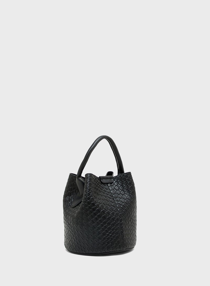 Ginger Textured Shoulder Bag with Strap  - Image 3