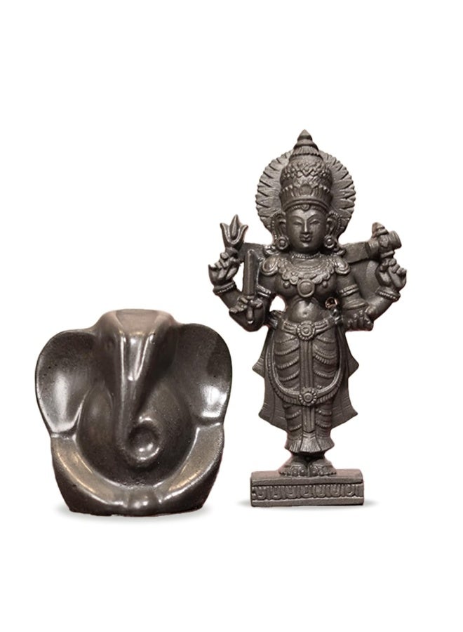 Studd Muffyn | Pooja Combo (Goddess Lakshmi Ji & Lord Ganesha Pyrite Idols) - Image 1