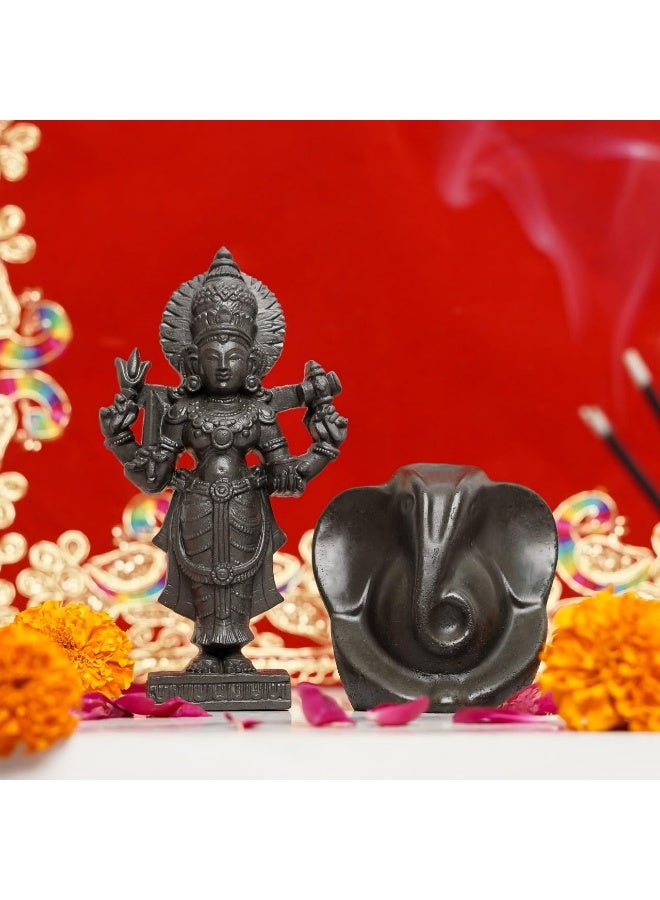 Studd Muffyn | Pooja Combo (Goddess Lakshmi Ji & Lord Ganesha Pyrite Idols) - Image 2