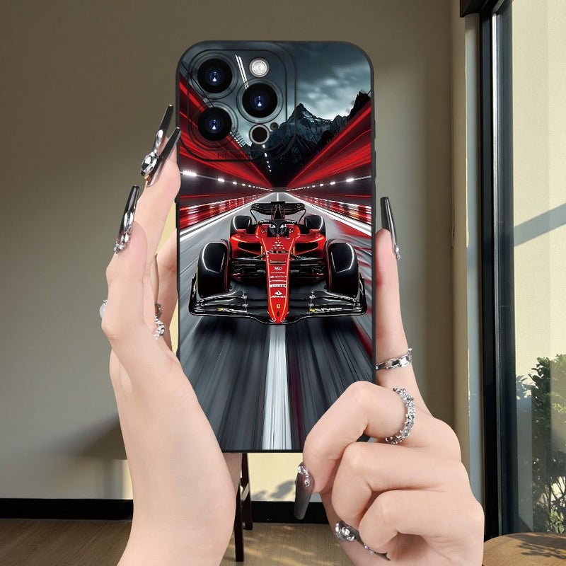 Matte Black Shockproof Slip Resistant Sports Phone Case With Cool Print High End Feel For iPhone XS - Image 1