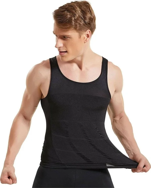 Mistirik Mystical Men's Athlete Corset That Tightens and Slims Your 5 Different Areas, Black Color