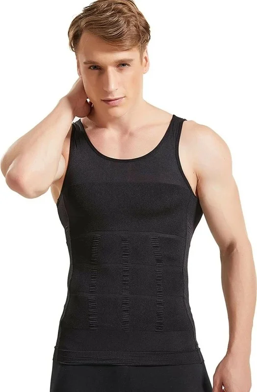 Mistirik Mystical Men's Athlete Corset That Tightens and Slims Your 5 Different Areas, Black Color