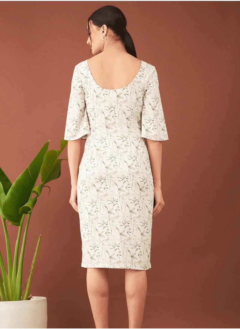 Salt Attire Elegant Floral Print Sheath Dress with Bell Sleeves and Flattering V-Neck Design – A Perfect Choice for Chic Occasions and Effortless Style - pzsku/Z66EE9D982E62E7EA0FE8Z/45/_/1732529173/7238f543-d1ae-45f6-8d78-c9cffd331ee9