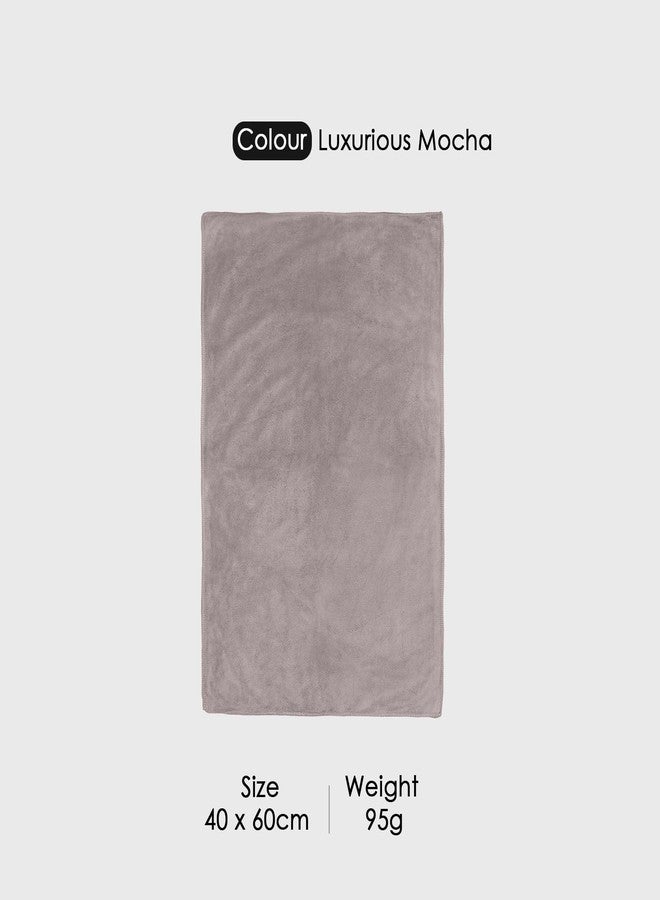HOUSSE Premium Hand Towel | Microfiber | Super Soft & Quick Dry | Home, Gym, Yoga, Fitness & Weight Lifting | Ultra Absorbent | 450GSM, 60x40cm [6-Pack] (Luxurious Mocha) - Image 2
