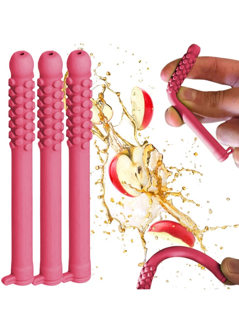 Generic 3-PCS Essential Oil Breather，Breathable Silicone Chew Stick，Decompression Creative Respirator, Relieve Tension and Stress and Improve Concentration（Apple flavor）  - Image 1