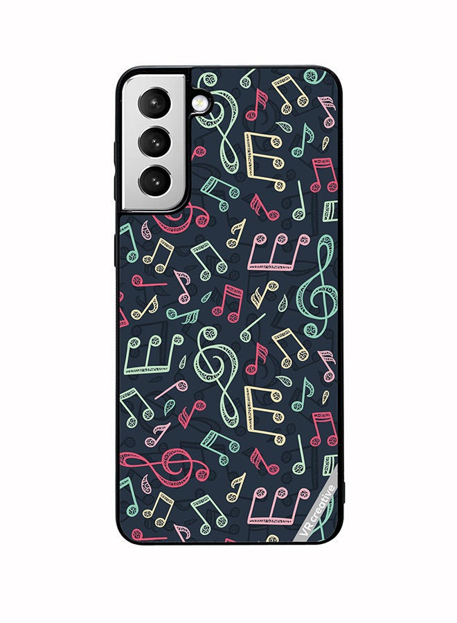 VR CREATIVE Protective Case Cover For Samsung Galaxy S22 5G Music Pattern Design Multicolour - Image 1