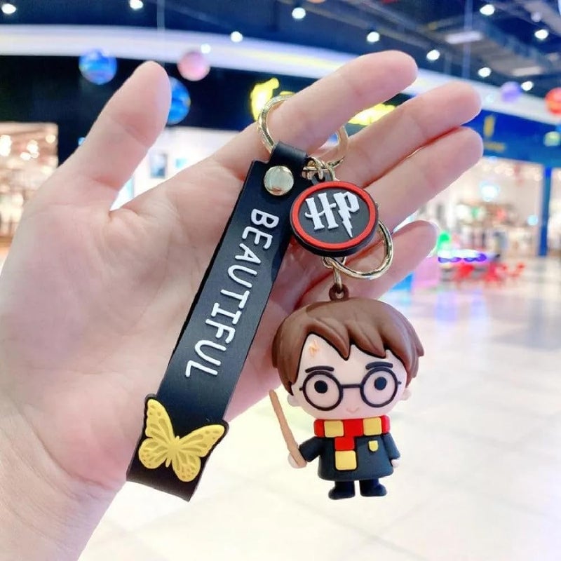FowWelt Cartoon Characters Keychain for Girls & Boys – Cute Silicone Keyring Accessories | Key Purse, Backpack, Car Charm | Lightweight & Durable (Harry) - Image 5