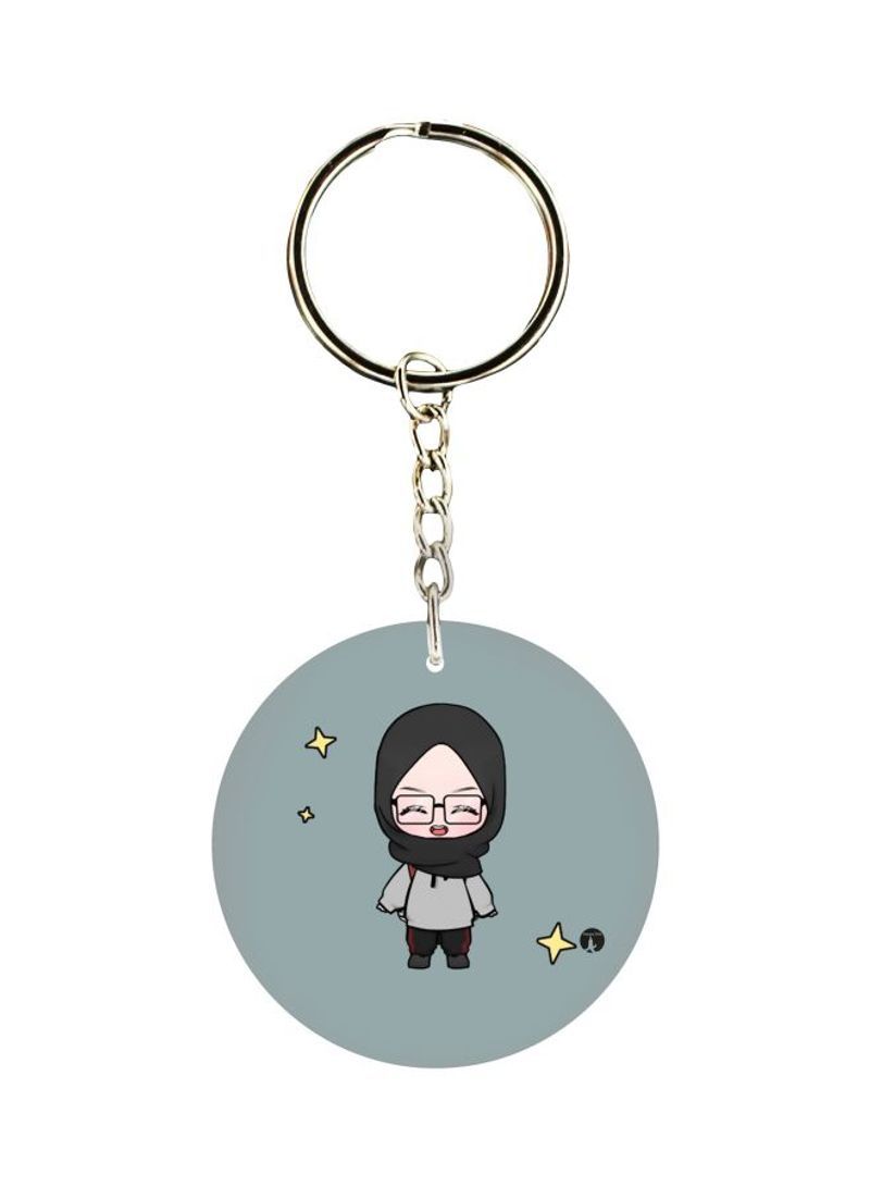 Printed Single Sided Keychain