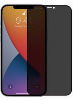 Generic Privacy Anti-Spy Tempered Glass Screen Protector For Apple IPhone 12 Pro Max Black  - Image 1