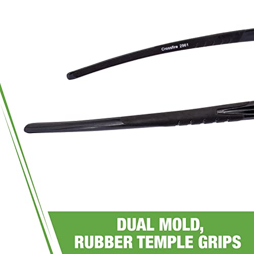 Crossfire نظارات أمان كروس فاير 2961، عدسة مدخنة/إطار أسود لؤلؤي، مقاس واحد - Image 4