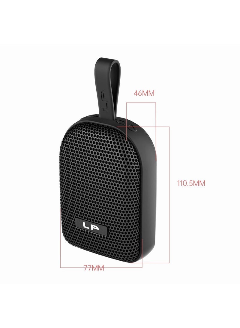 LP-V82 Portable Wireless Bluetooth Speaker – IPX5 Waterproof Stereo Speaker with Deep Bass Woofer, RGB LED Lights, FM Radio, USB & TF Card Music Player, TWS Pairing, Rechargeable Speaker for Home, Outdoor & Travel - Multicolour - Image 5