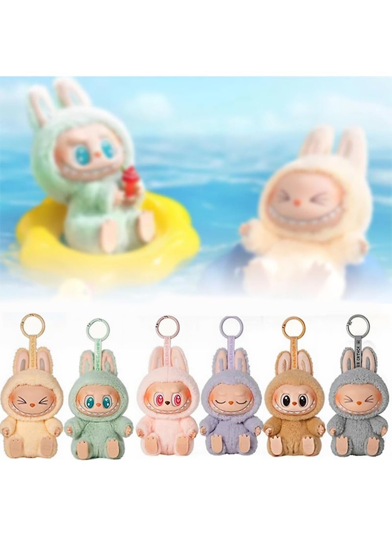 LABUBU Doll pendant LABUBU 2.0 Labu vinyl face plush blind box Macaron 1 single box(High quality version)  - Image 5