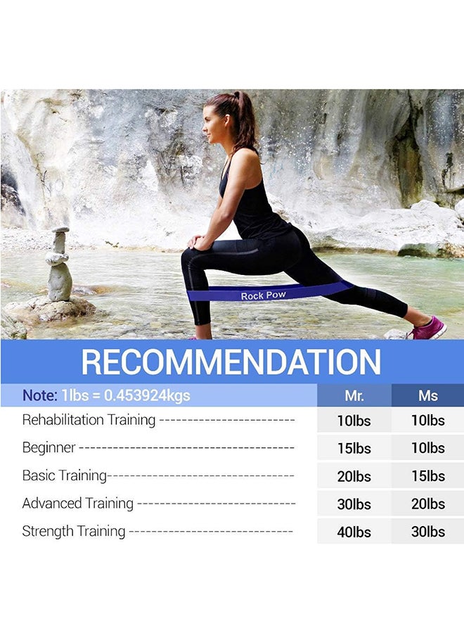 5-Piece Skin-Friendly Resistance Fitness Bands Large Large - Image 2