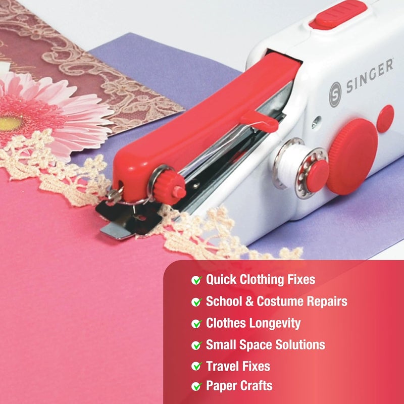 SINGER آلة الخياطة السريعة المحمولة - آلة خيط واحد للإصلاحات السريعة - Image 4
