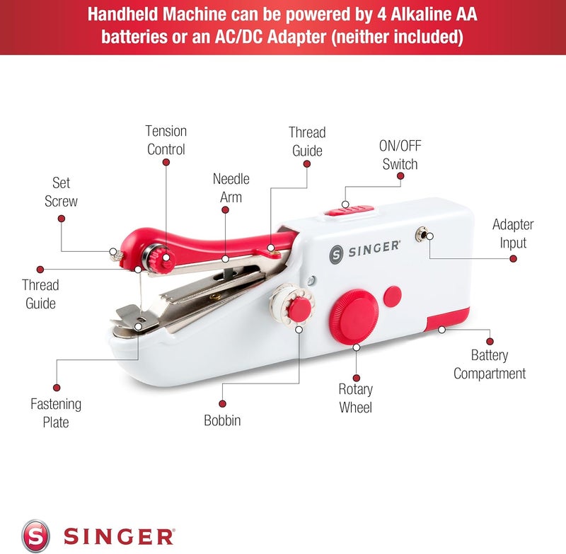 SINGER آلة الخياطة السريعة المحمولة - آلة خيط واحد للإصلاحات السريعة - Image 5
