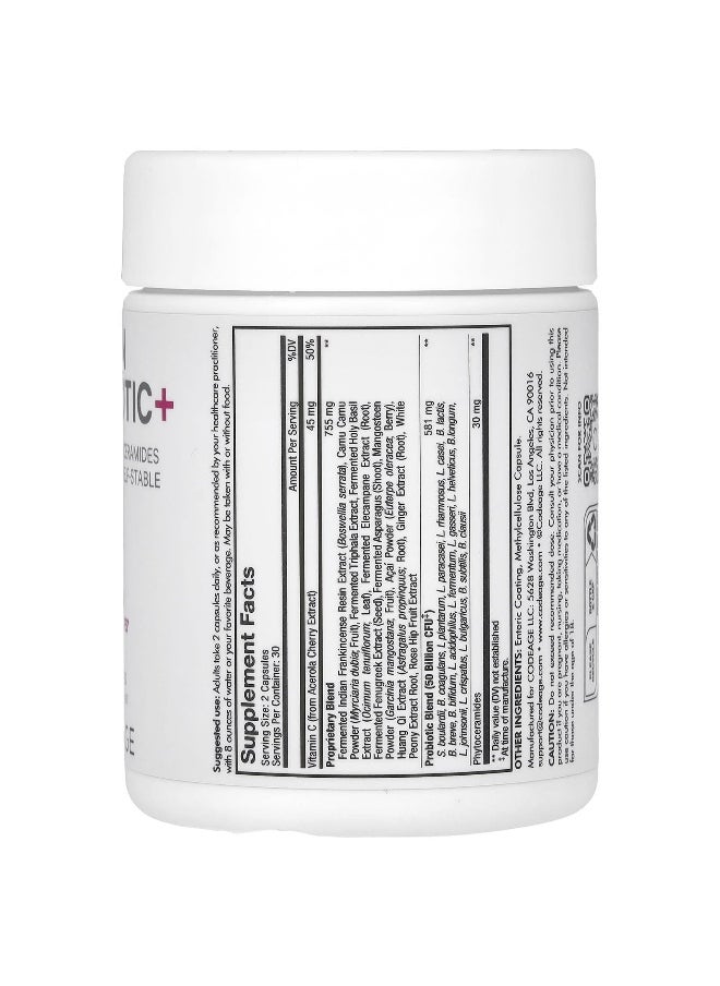 Codeage - Codeage, Skin Probiotic+, 50 Billion CFU, 60 Capsules - Image 1