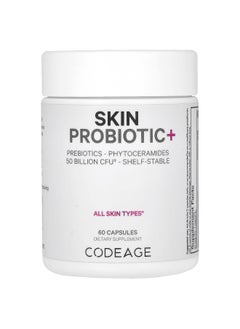 Codeage Codeage, Skin Probiotic+, 50 Billion CFU, 60 Capsules  - Image 1