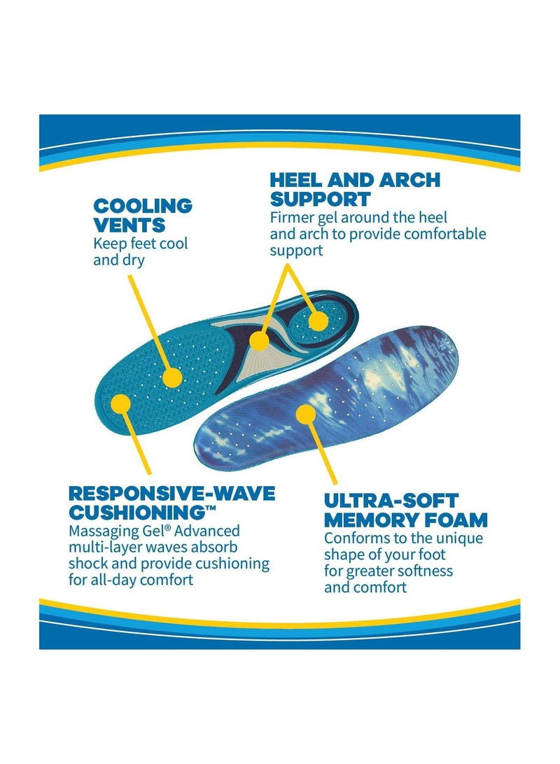 Dr. Scholl's Dr. Scholl’s MEMORY FIT Insoles Massaging Gel Advanced Women 6-10  - Image 3